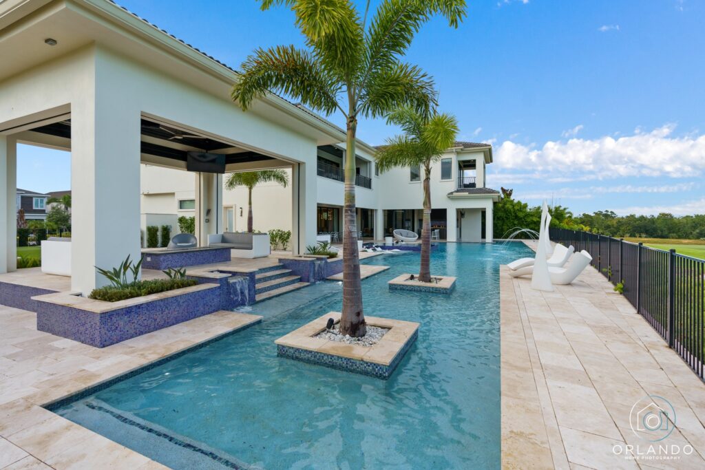 Professional vacation rental pool photography — Orlando Home Photography